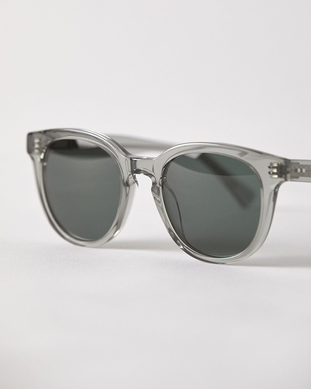 Anteka 2.0 - Smoked Crystal Polished / Green - EPOKHE EYEWEAR Sunglasses #