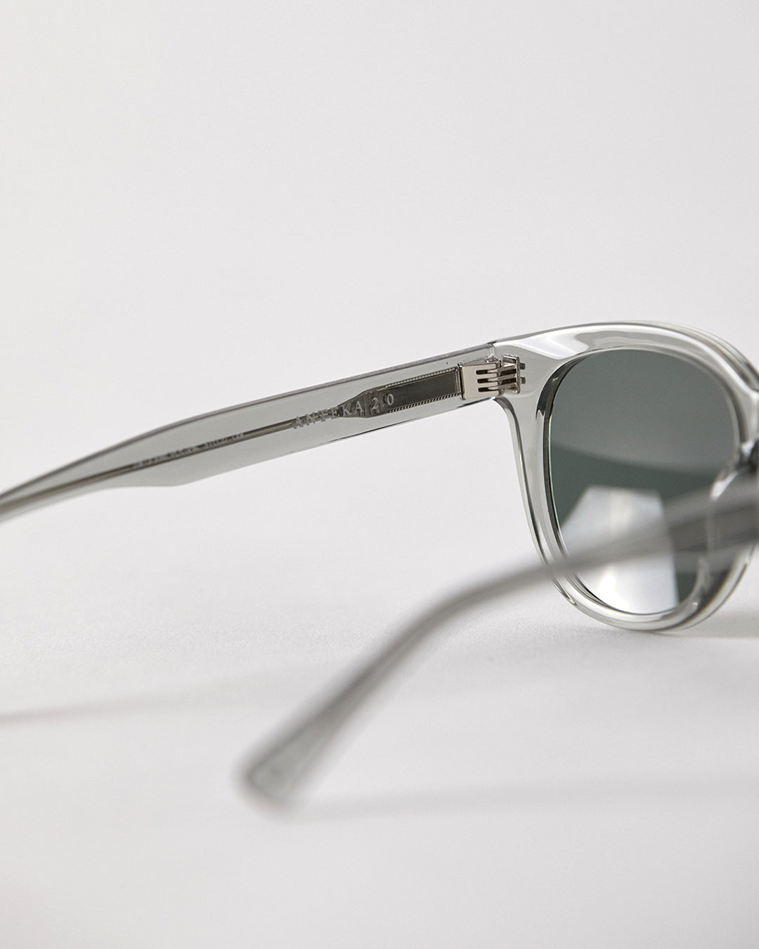 Anteka 2.0 - Smoked Crystal Polished / Green - EPOKHE EYEWEAR Sunglasses #