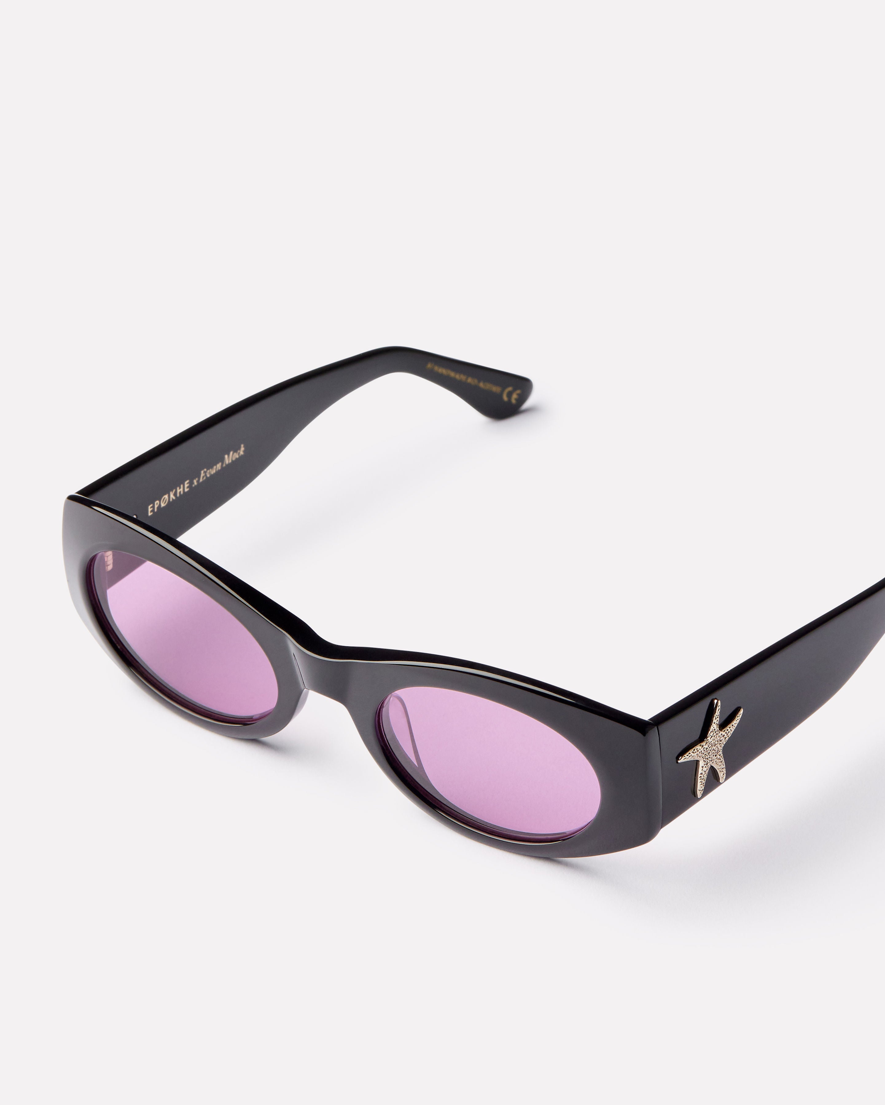 Suede - Black Polished / Velvet - EPOKHE EYEWEAR Sunglasses #