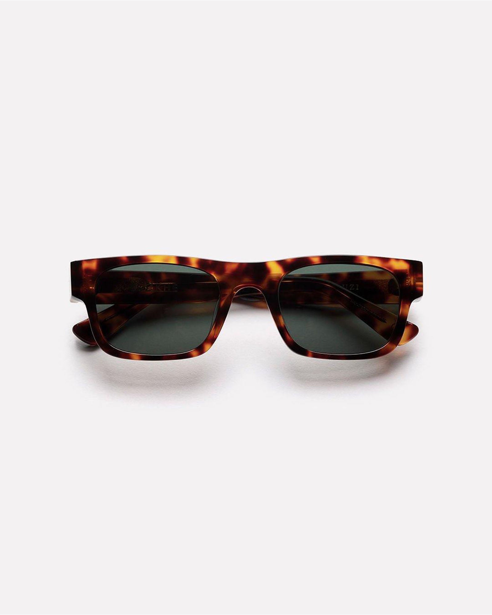 Uzi - Tortoise Polished / Green - EPOKHE EYEWEAR Sunglasses #