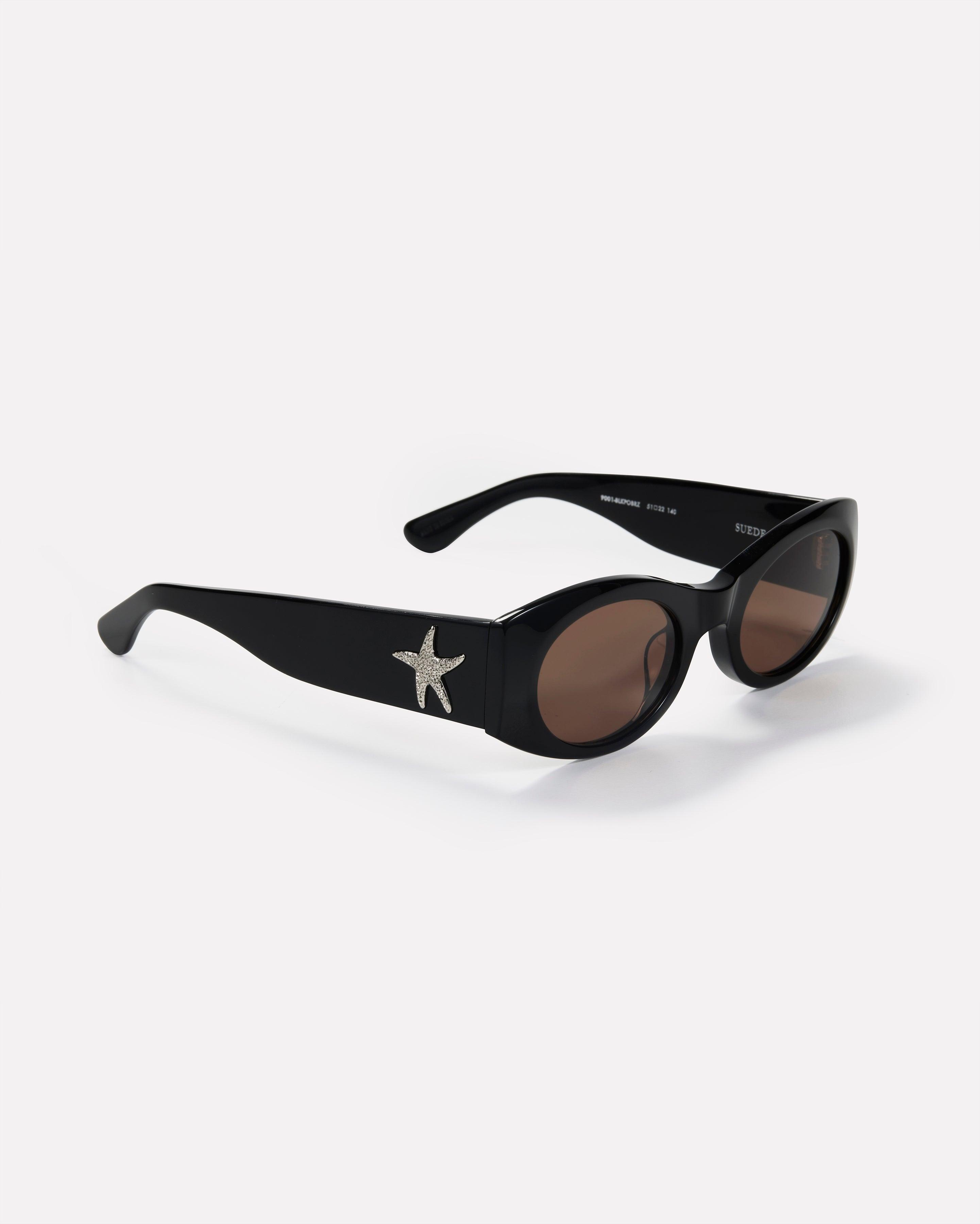 Suede - Black Polished / Bronze Amber - EPOKHE EYEWEAR Sunglasses #