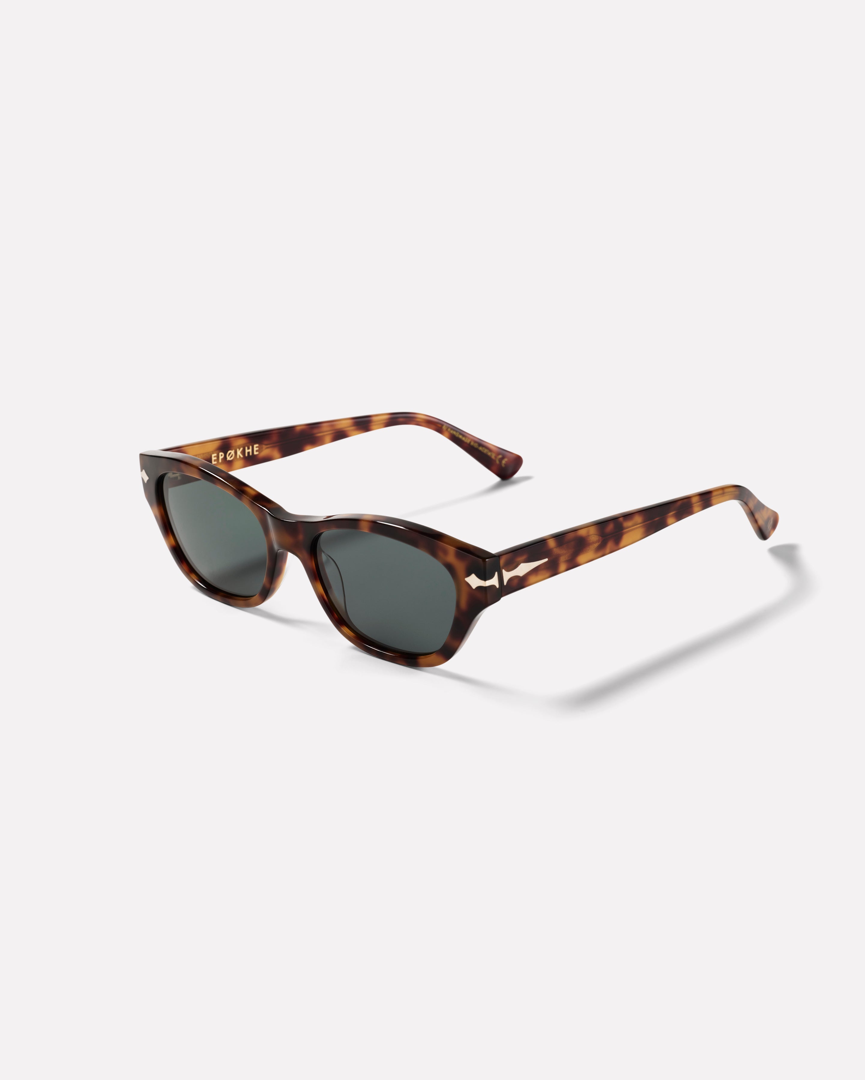Frequency X Austyn Gillette Sunglasses | Amber Tortoise Polished / Green | Epokhe Eyewear