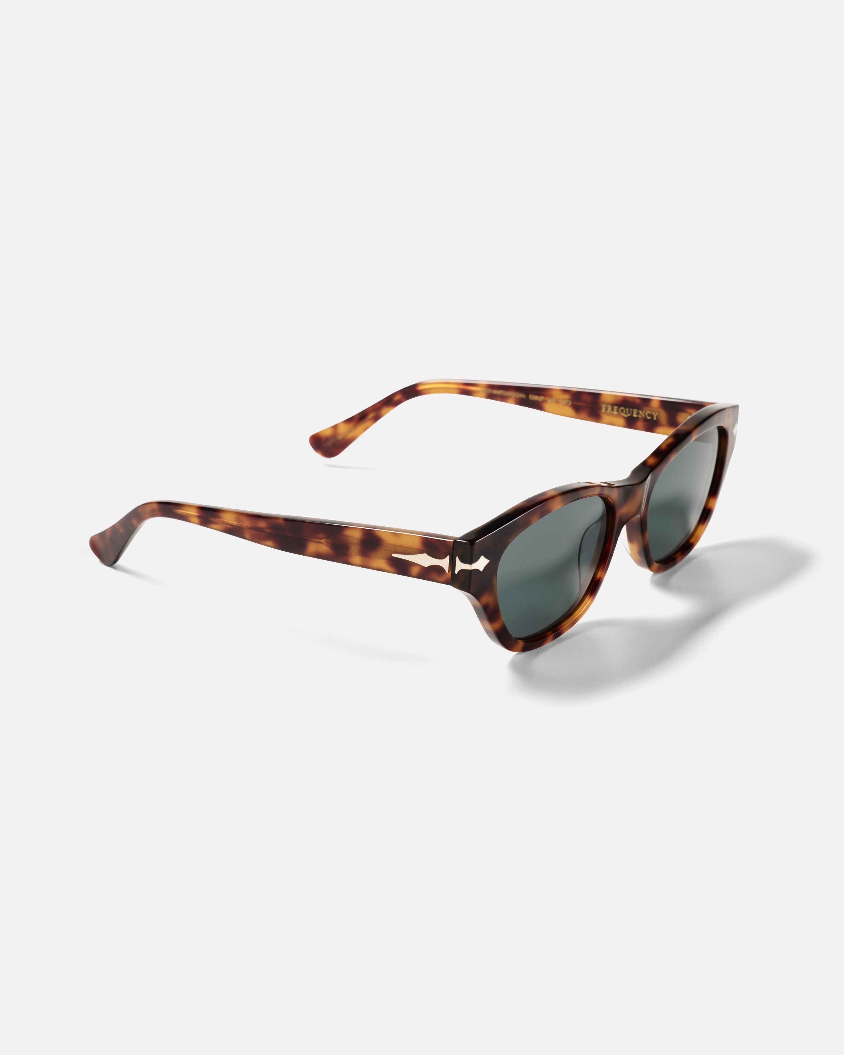 Frequency X Austyn Gillette Sunglasses | Amber Tortoise Polished / Green | Epokhe Eyewear