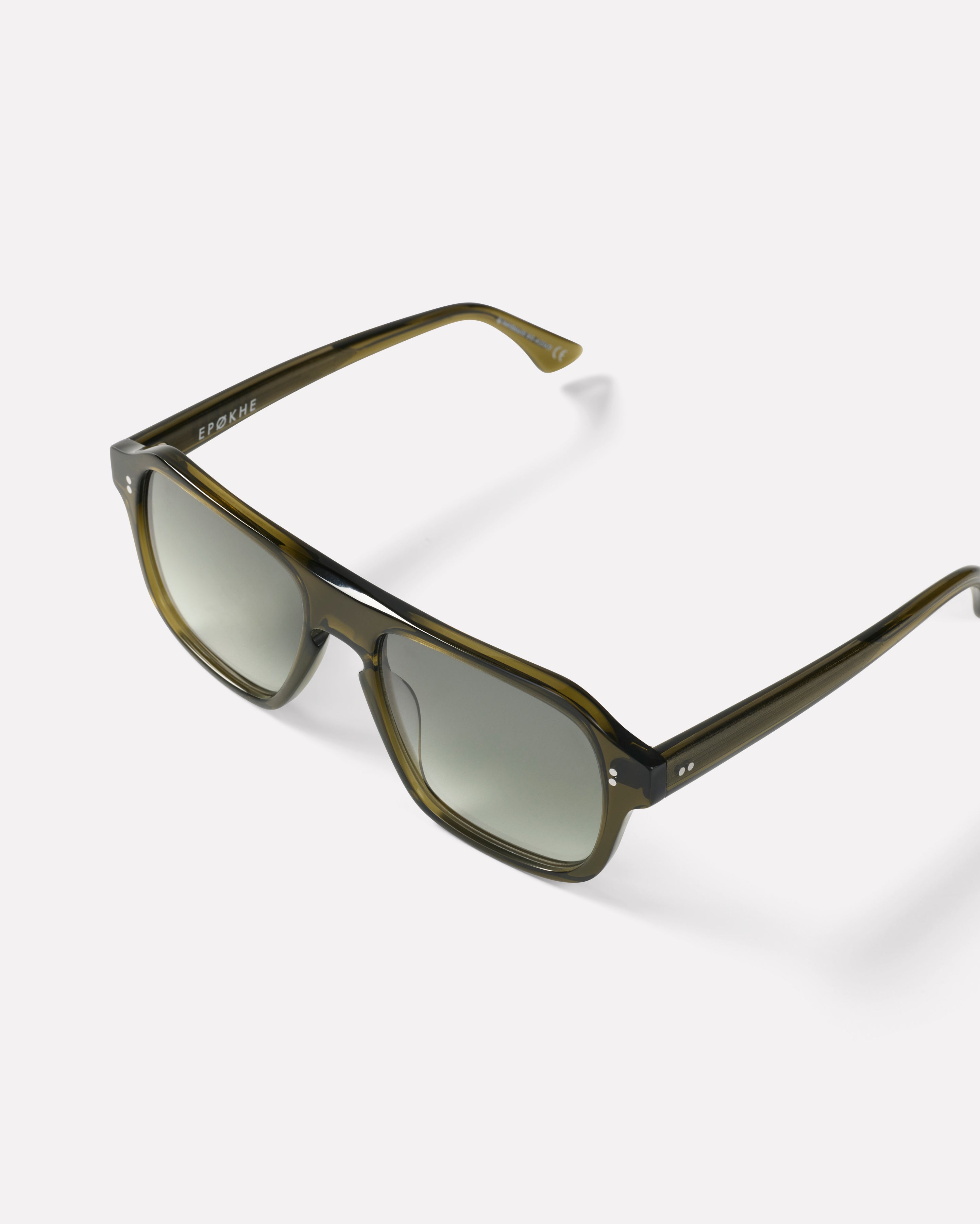 Pano Sunglasses | Army Green Polished / Green | Epokhe Eyewear