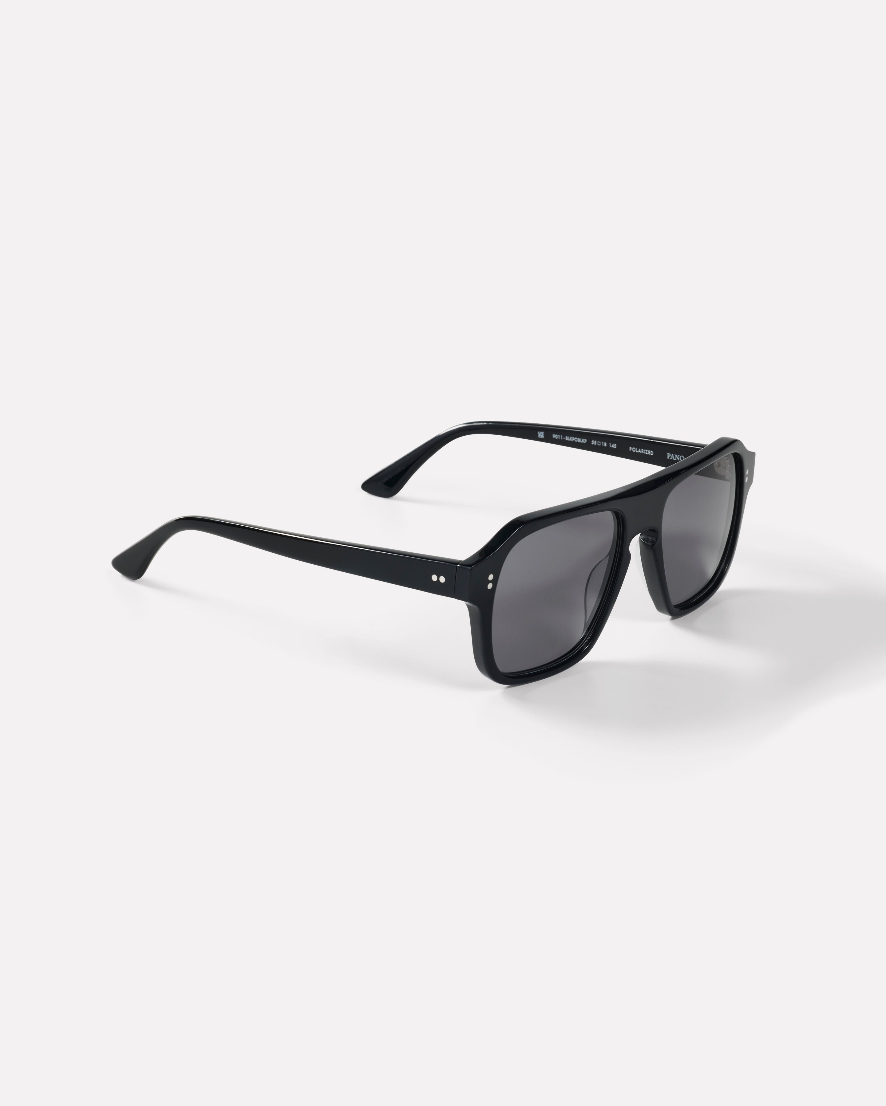 Pano Sunglasses | Black Polished / Black Polarized | Epokhe Eyewear