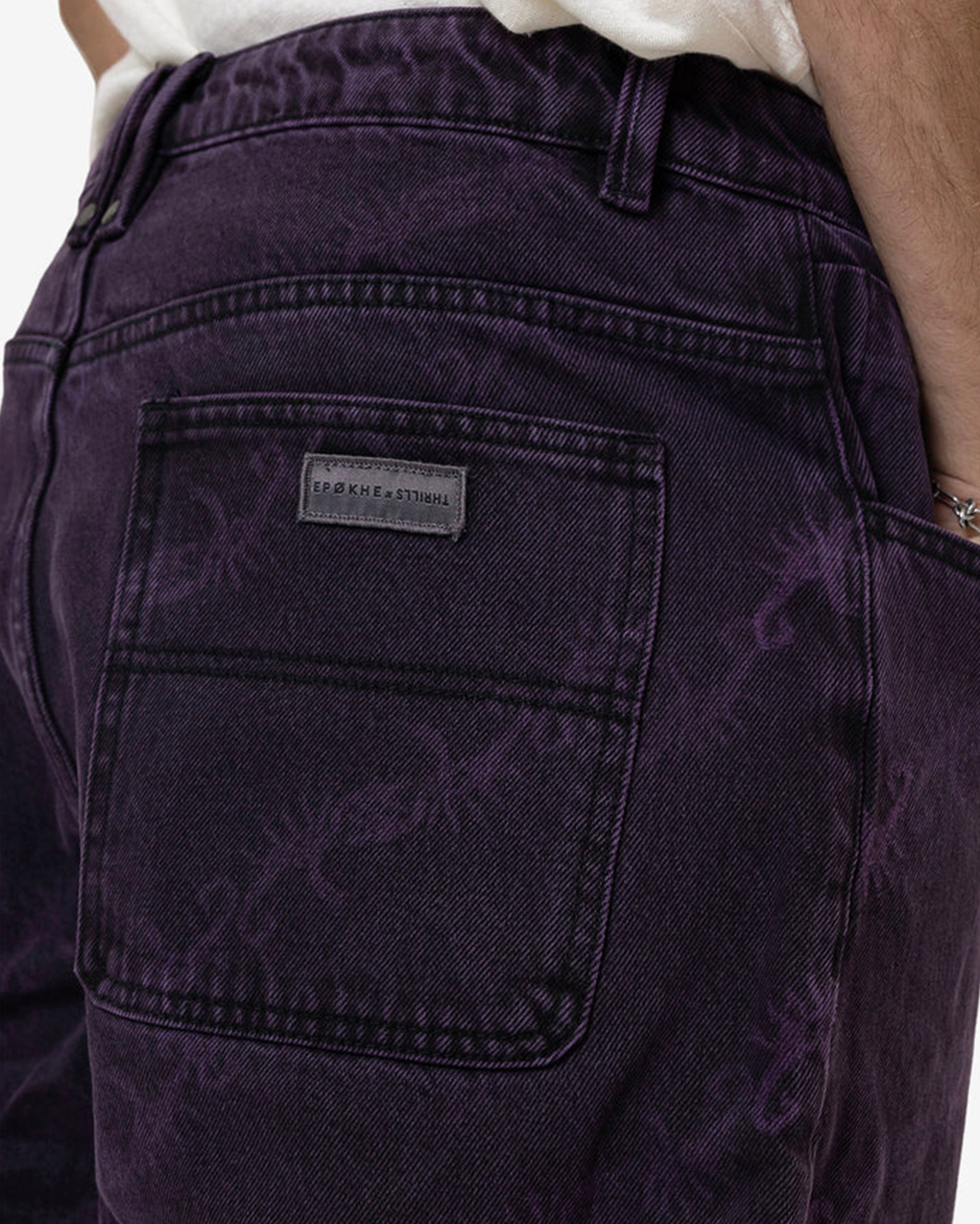 Thrills x Epokhe Big Slacker Denim Jean - Black/Purple