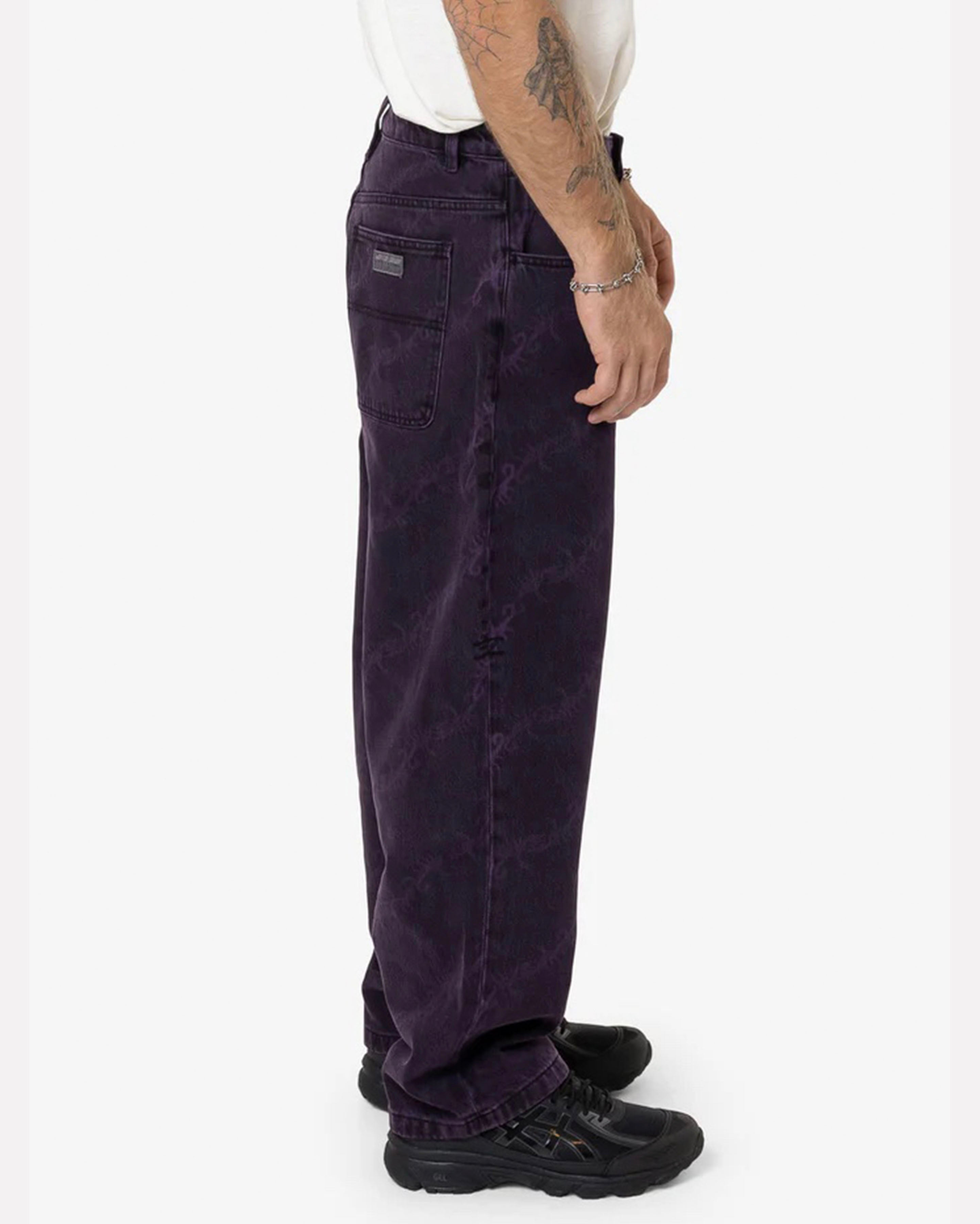 Thrills x Epokhe Big Slacker Denim Jean - Black/Purple