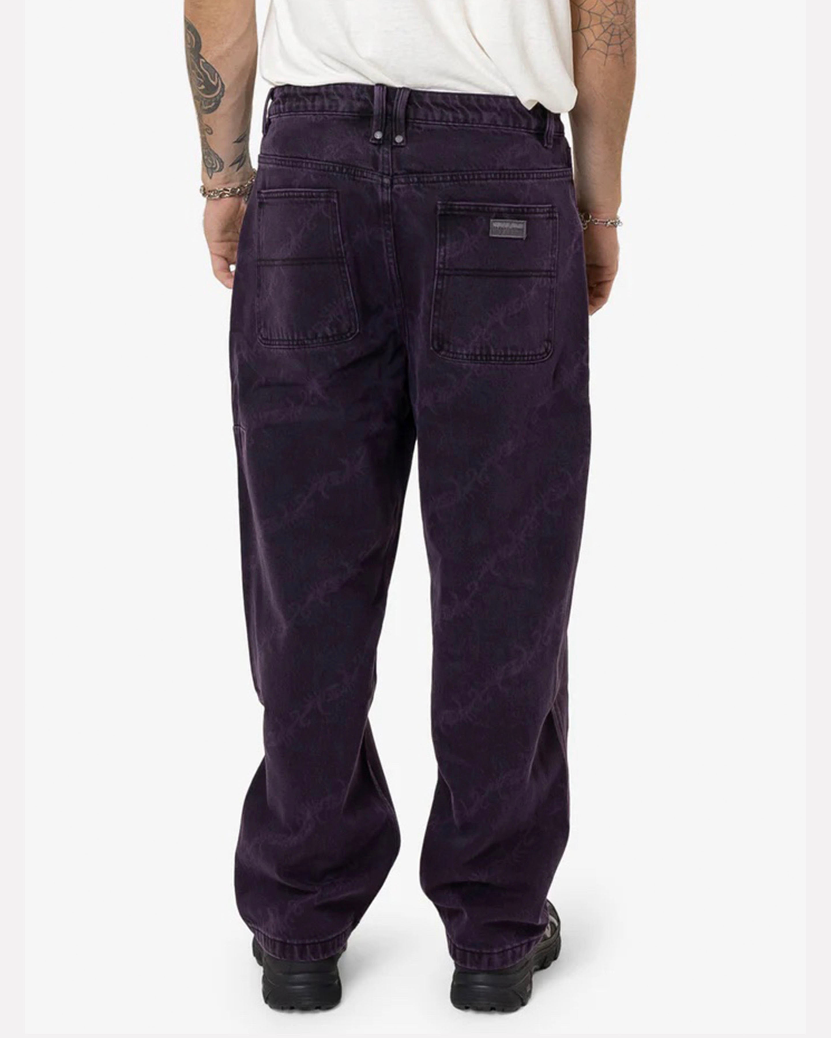 Thrills x Epokhe Big Slacker Denim Jean - Black/Purple