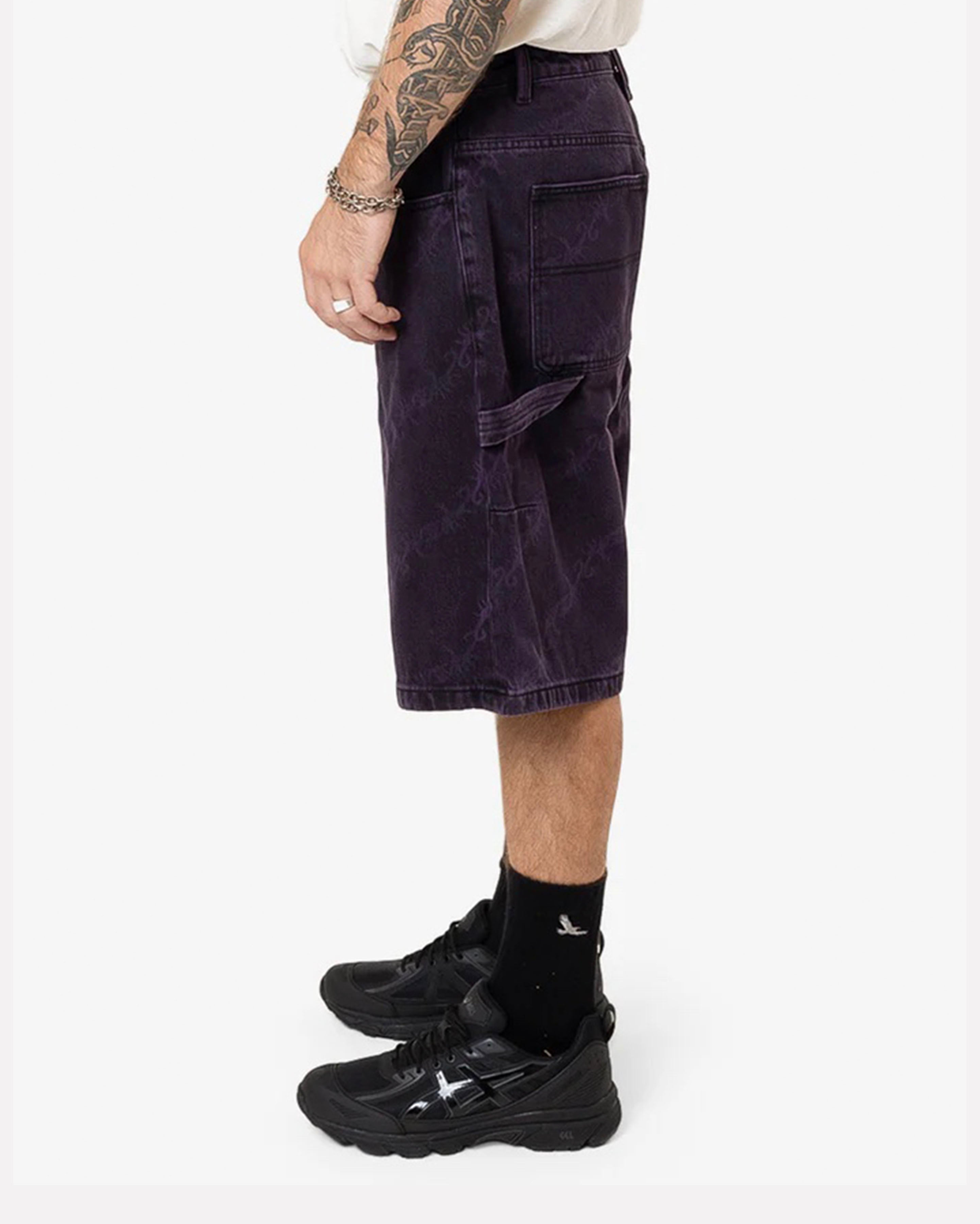 Thrills x Epokhe Big Slacker Denim Short - Black/Purple