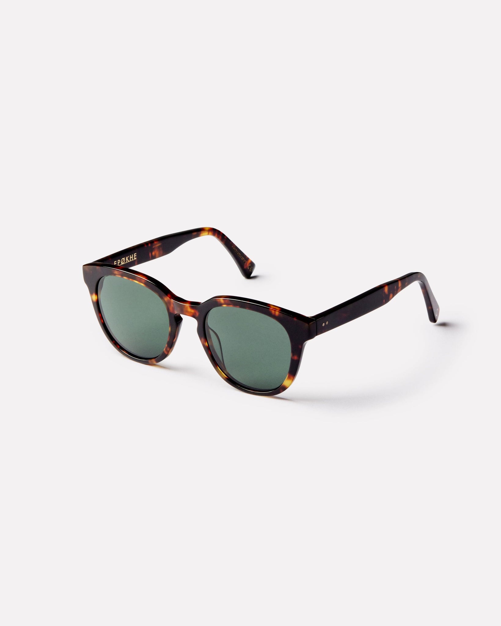 Anteka 2.0 - Tortoise Polished / Green Polarized - Sunglasses - EPOKHE EYEWEAR