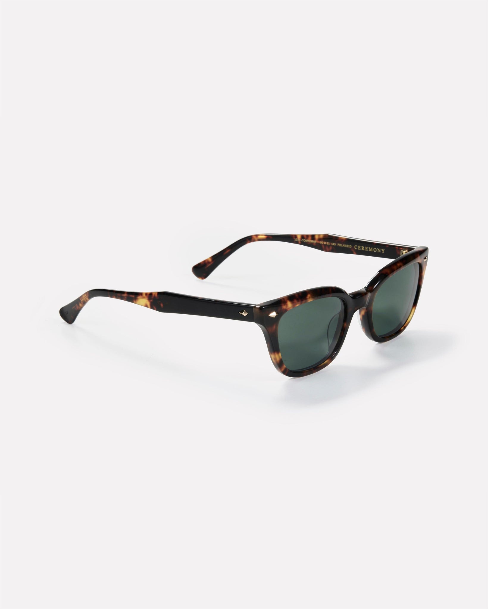 Ceremony - Tortoise Polished / Green Polarised - Sunglasses - EPOKHE EYEWEAR