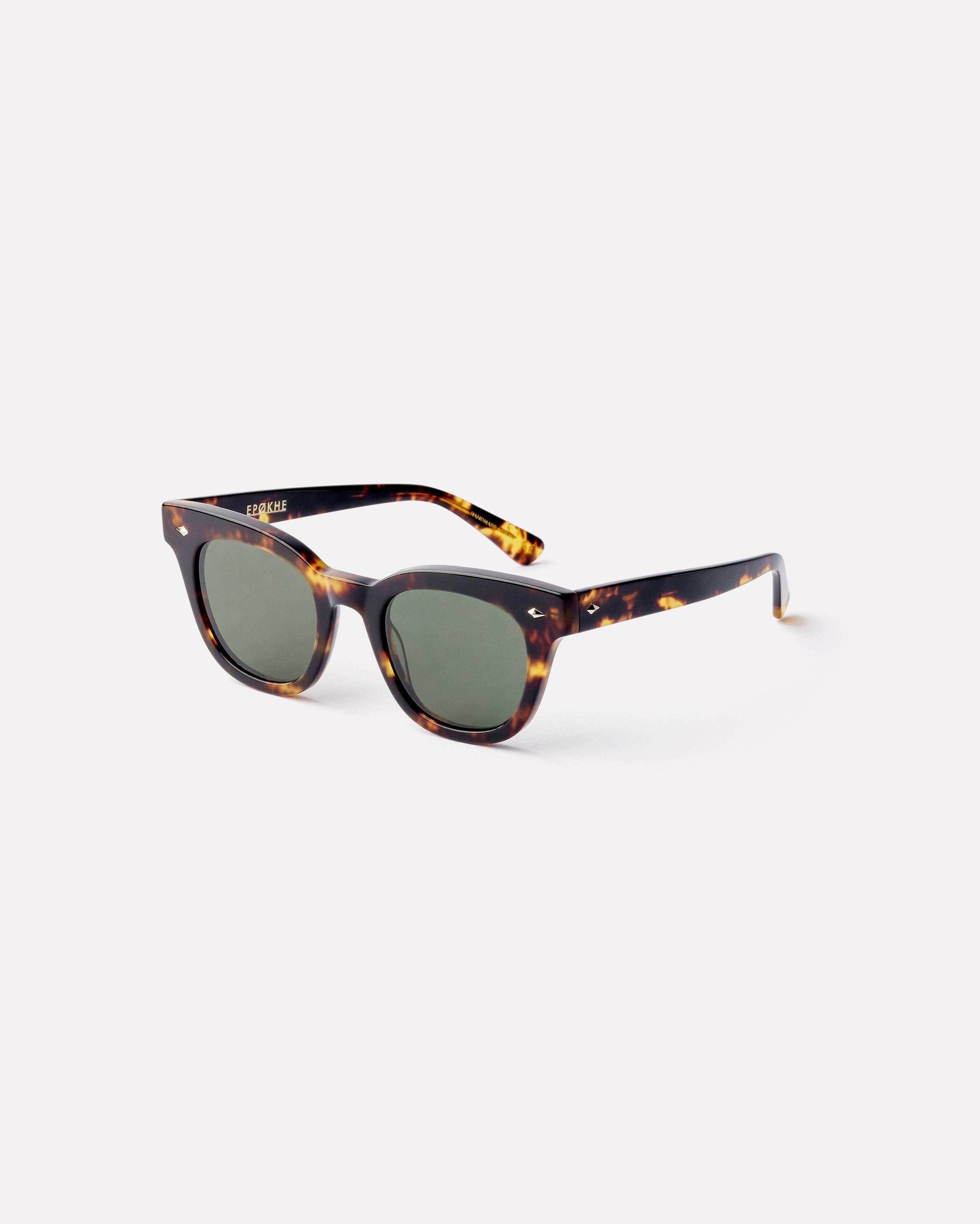 Dylan - Tortoise Polished / Green Polarized - Sunglasses - EPOKHE EYEWEAR