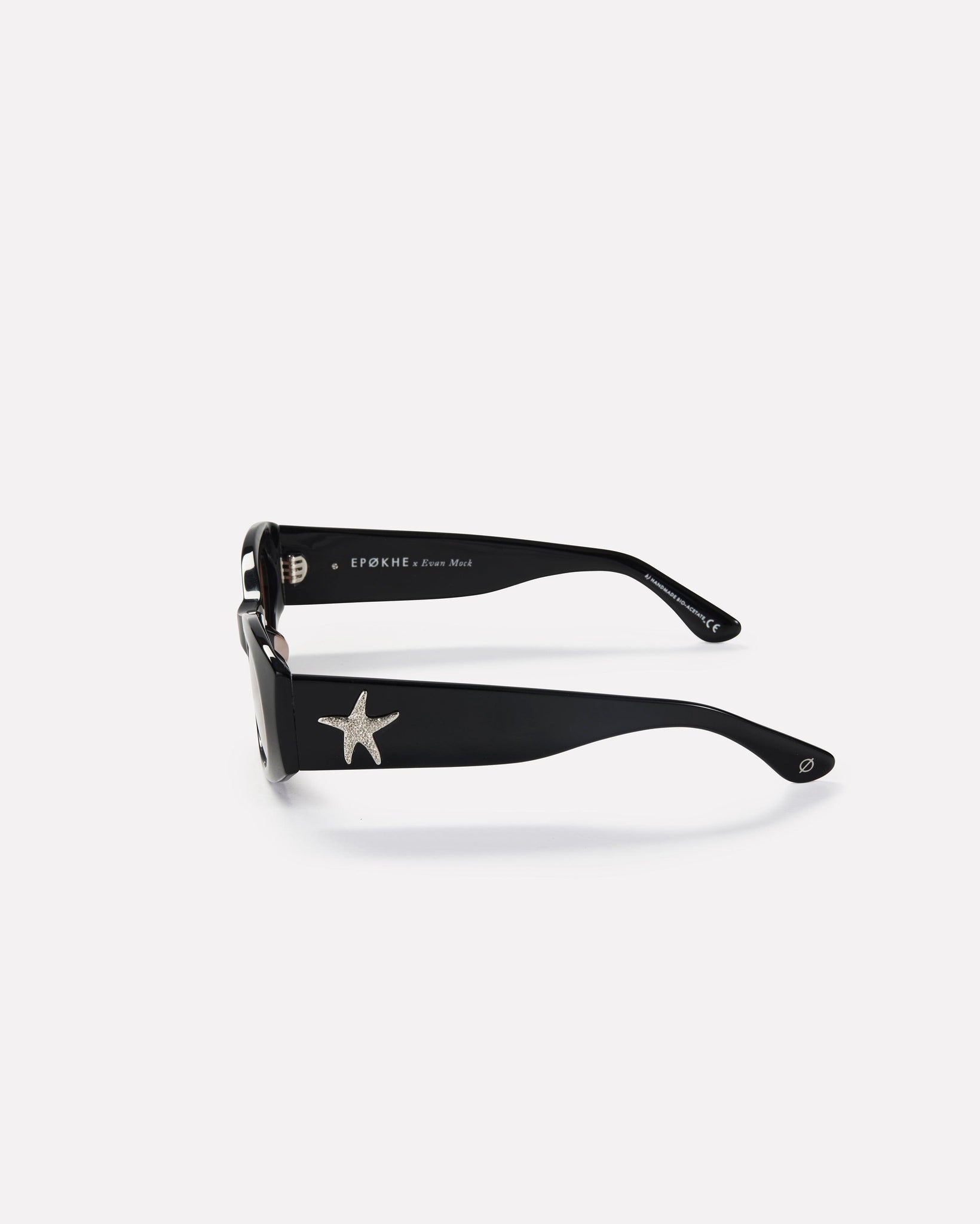 Suede - Black Polished / Bronze Amber - Sunglasses - EPOKHE EYEWEAR