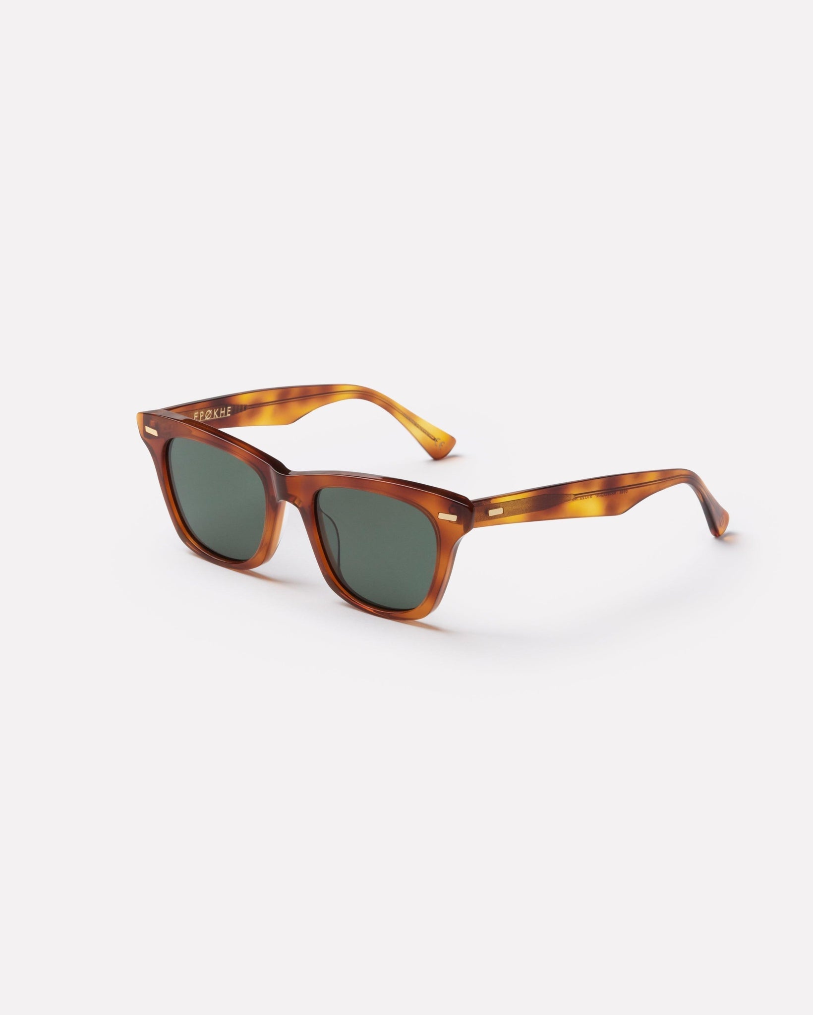 SZEX - Havana Polished /Green Polarized - Sunglasses - EPOKHE EYEWEAR