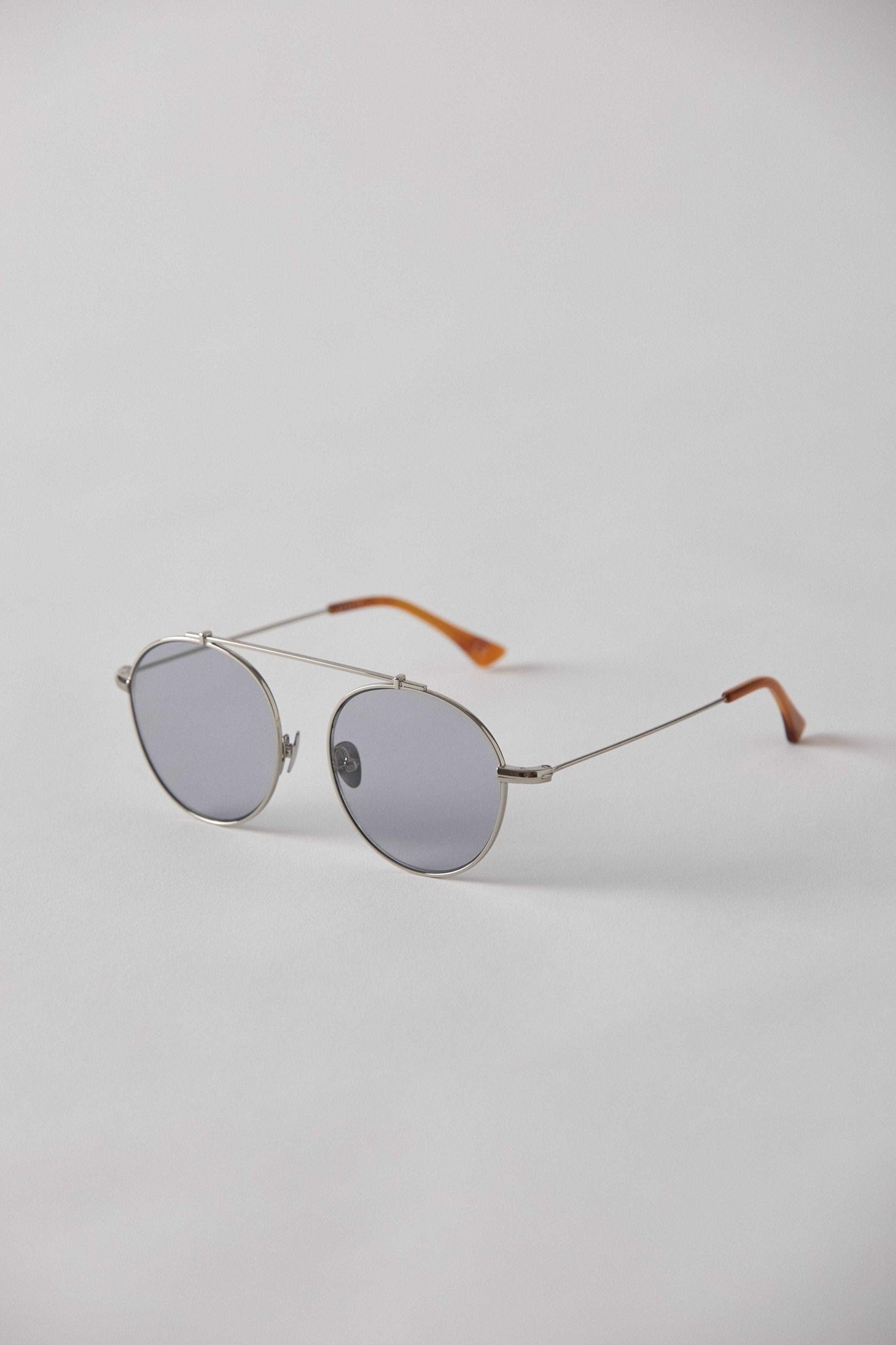 Xoa - Silver Polished / Light Grey - Sunglasses - EPOKHE EYEWEAR